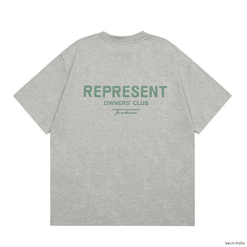 Represent Gray Style 801 Owners Club T-Shirt Casual Layering Logo