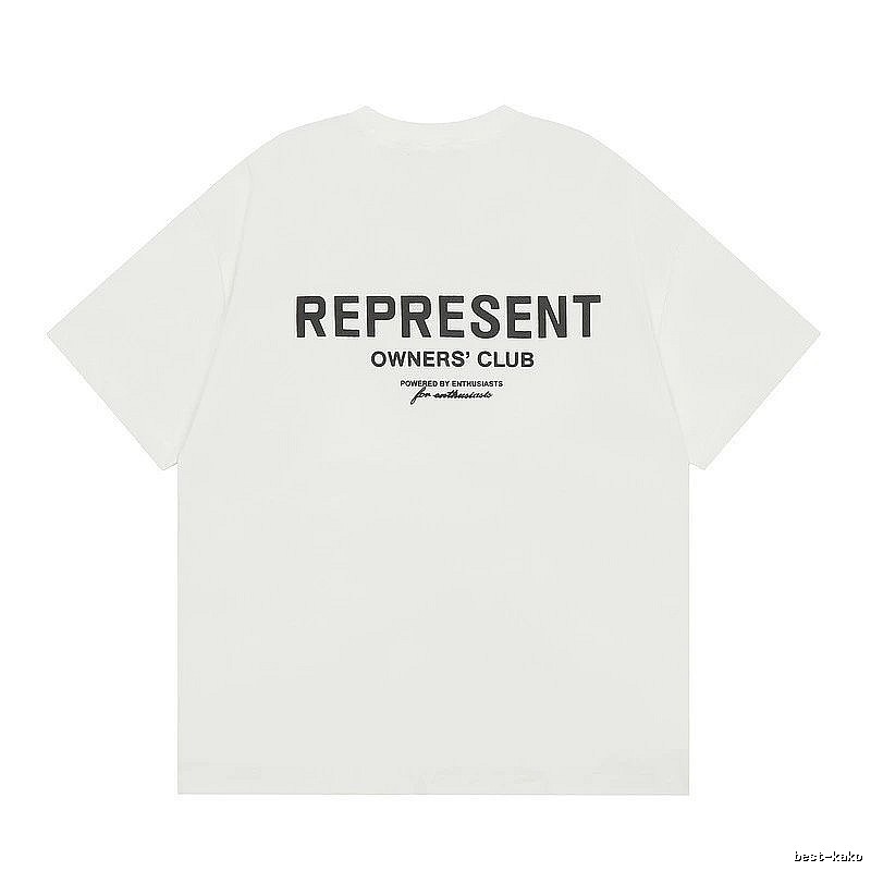 Represent White Style 801 Owners Club T-Shirt Color Pop Logo