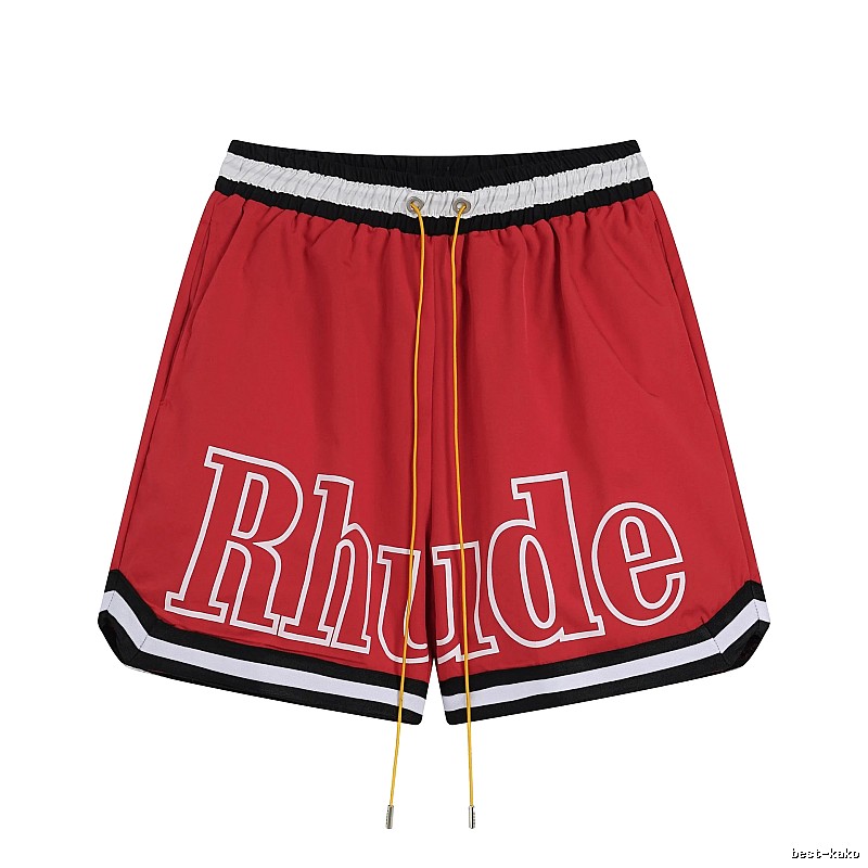 RHUDE sporty red shorts