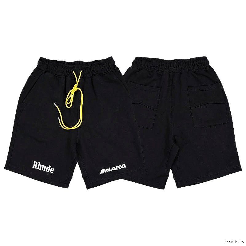 RHUDE Trendy and Cool Style Black Shorts