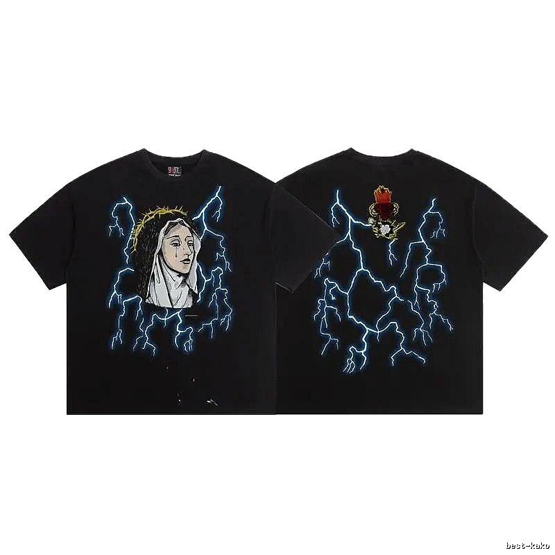 SAINT Our Lady of Lightning High Street Style Black T-Shirt