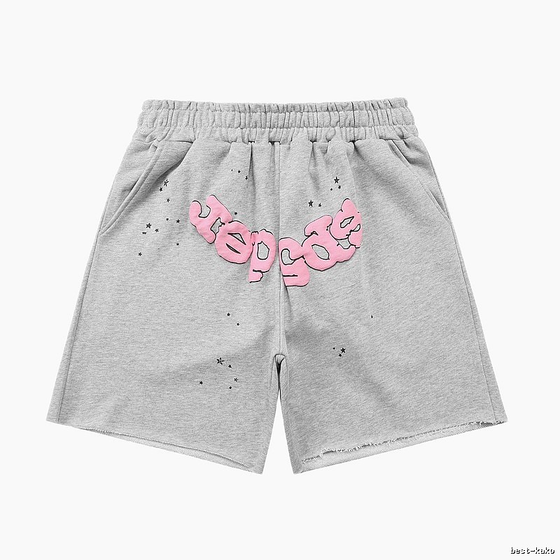 Shorts with Sp5der letter print style