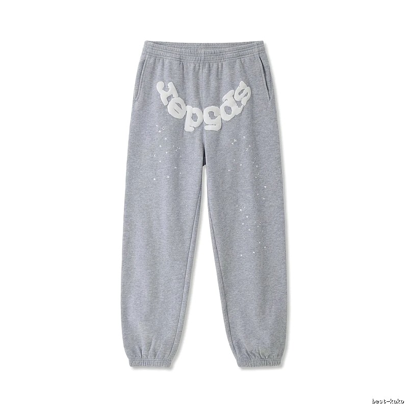 Sp5der Starry Rhinestone Wind Track Pants