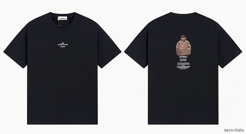 Stone Island Archive Series Street Style Black T-Shirt