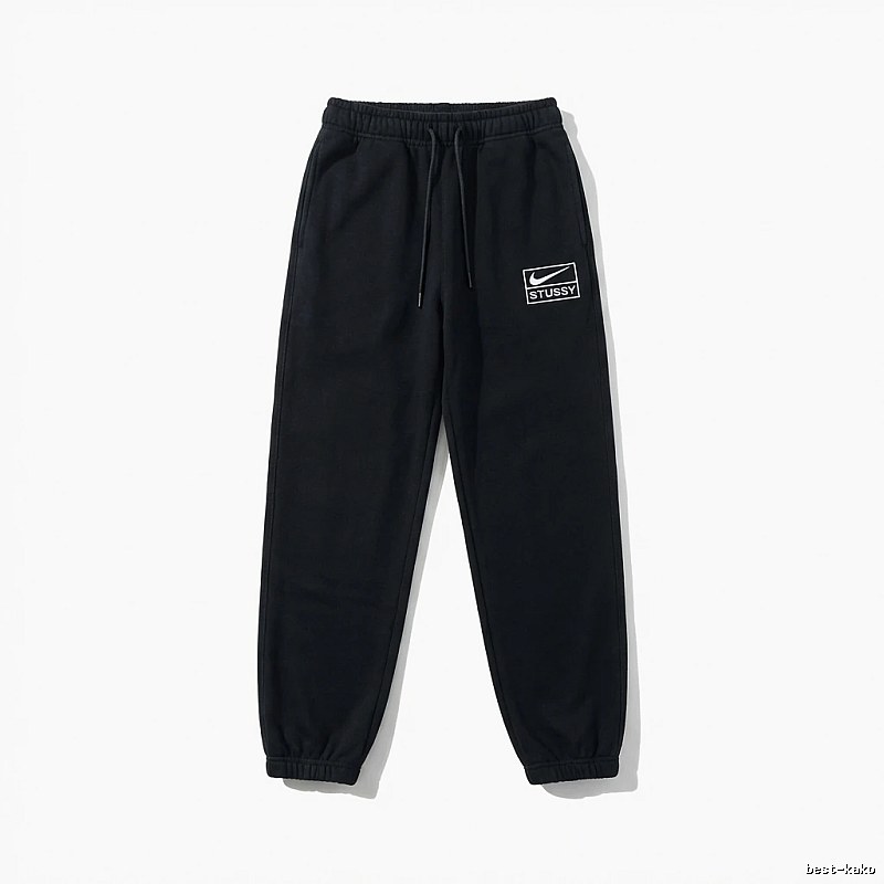 Stussy Co-branded Casual Black Sweatpants