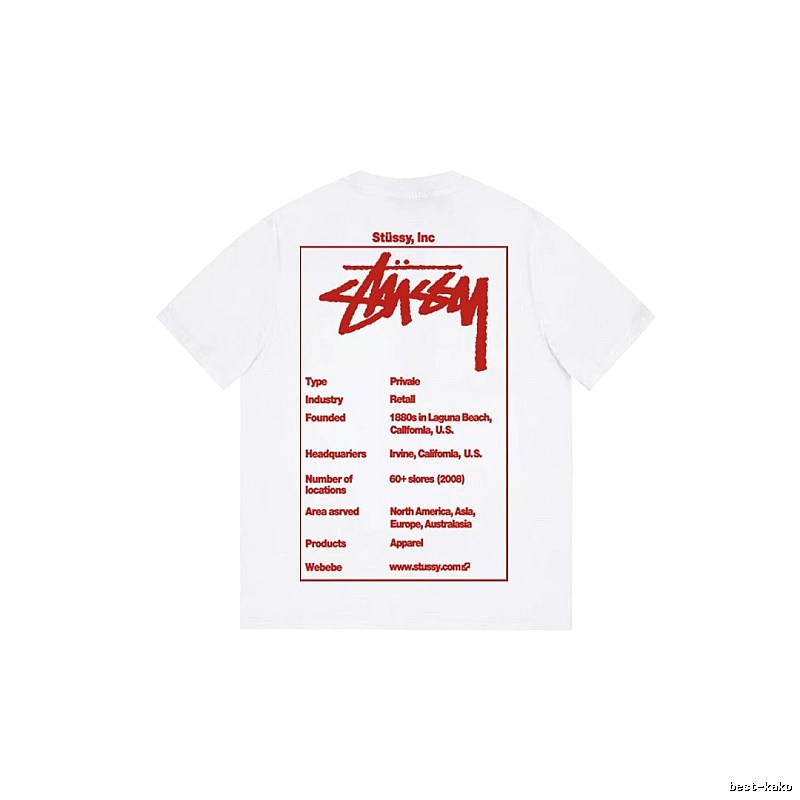 Stussy Daily Graphic T-shirt Black White Stussy for City Outfits