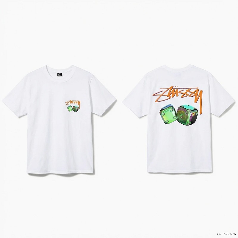 Stussy Dice Print Style White T-shirt