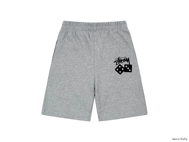Stussy Dice Trendy Brand Grey Shorts