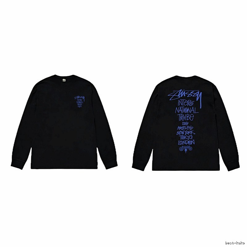 Stussy International Tribal Style Black Long-sleeve