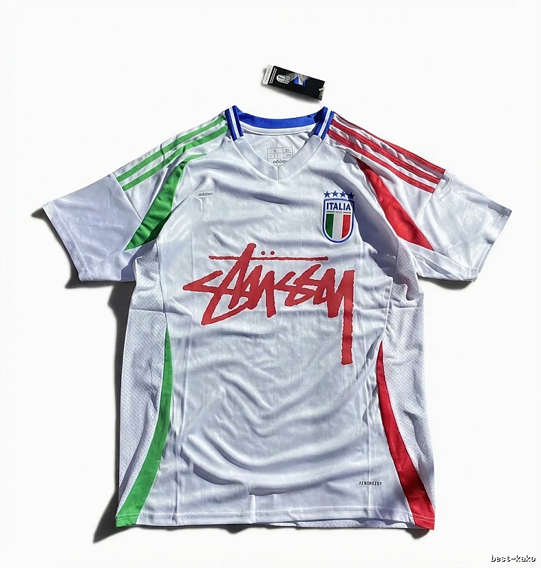 Stussy Italy Team Retro Style White T-shirt