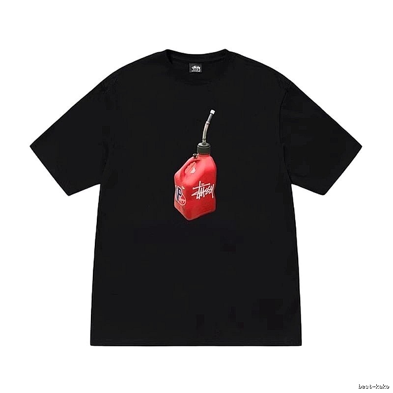 Stussy Monogram Graphic T-shirt Black White Stussy for Layered Styling