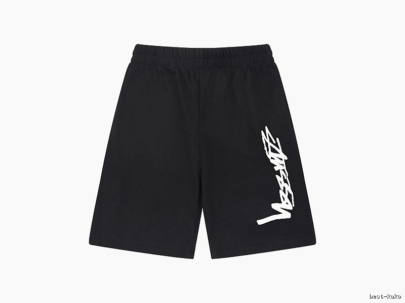 Stussy street-style black shorts