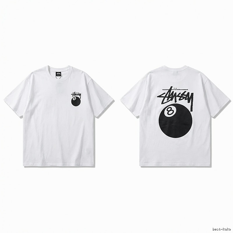 Stussy trendy style white T-shirt