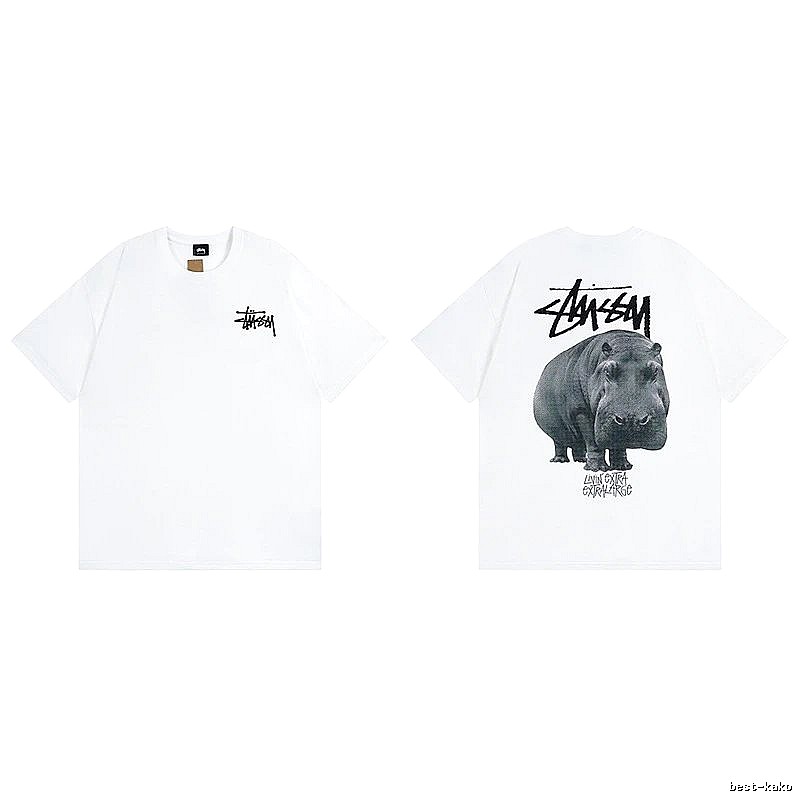 Stussy White Spider Graphic T-Shirt Relaxed Styling Logo