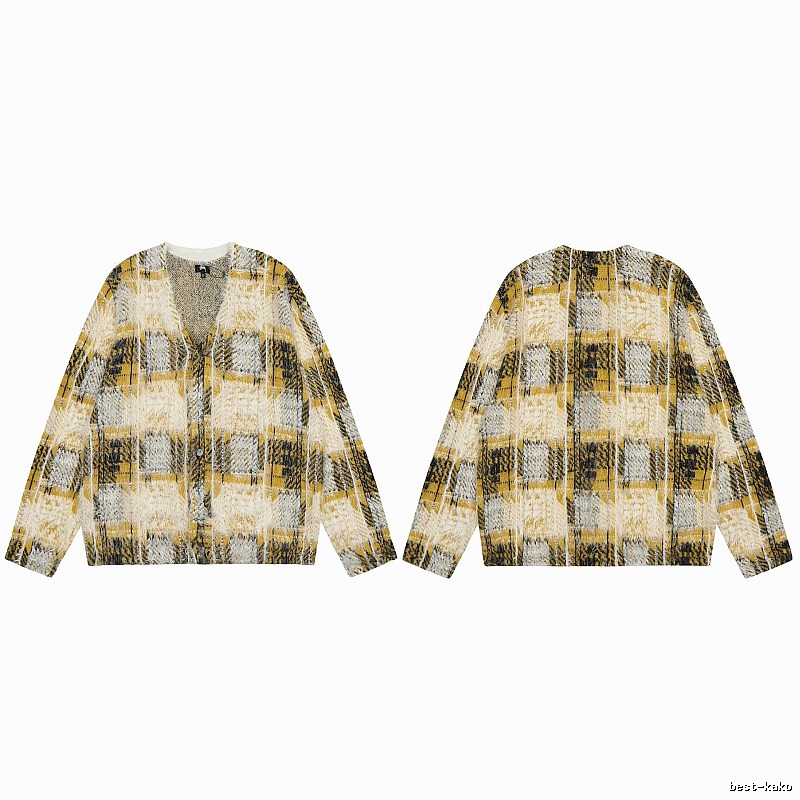 Stussy Yellow Swirl Graphic SweatShirt Warm Weather