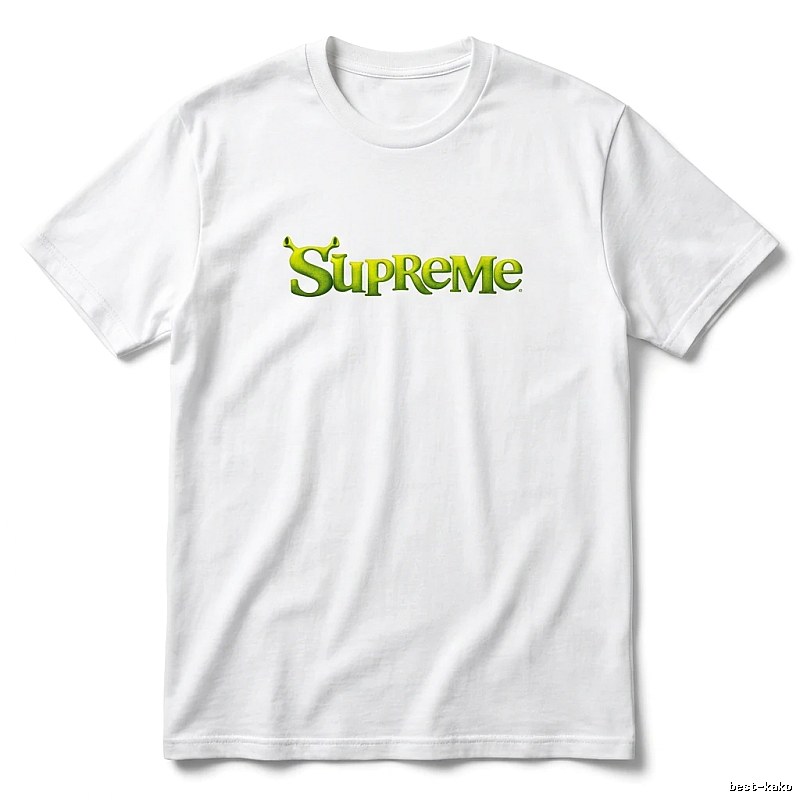 Supreme Fluorescent Green Trendy T-shirt