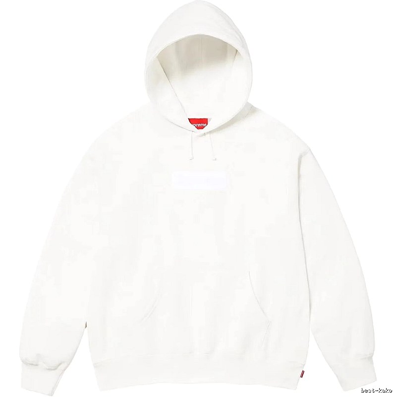 Supreme Monogram Logo hoodie Gray Red Oversized for Layered Styling