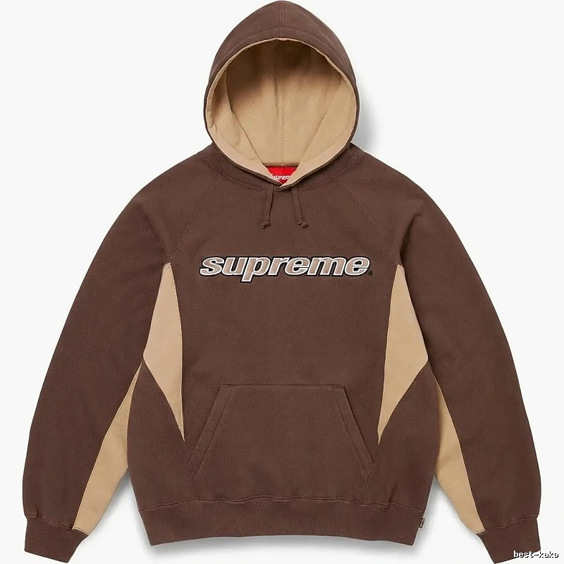 Supreme retro-style brown hoodie