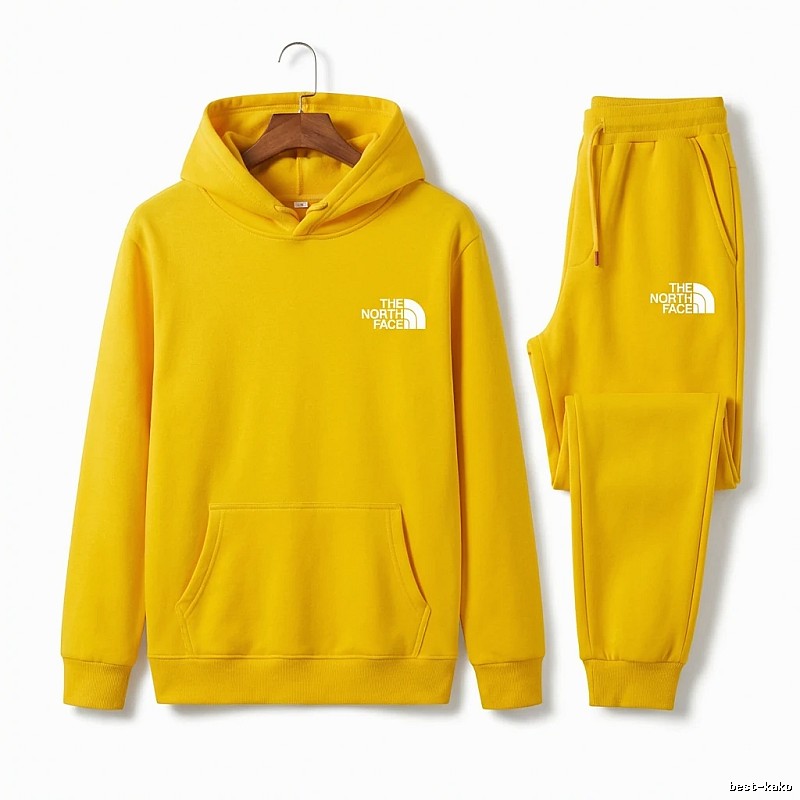The North Face Plain Style Bright Yellow Set