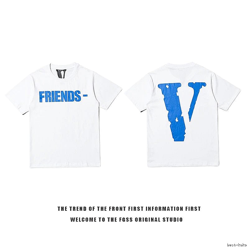Vlone Travel Logo T-shirt Black Purple Vlone with Soft Visual Tone