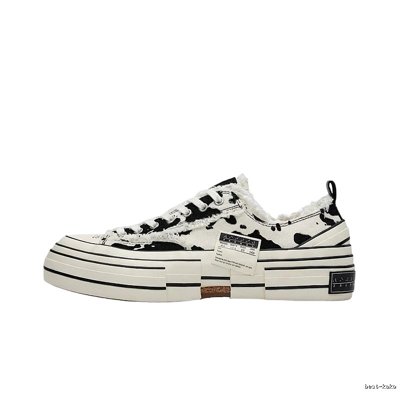 Xvessel Cow Print Retro-style Sneakers
