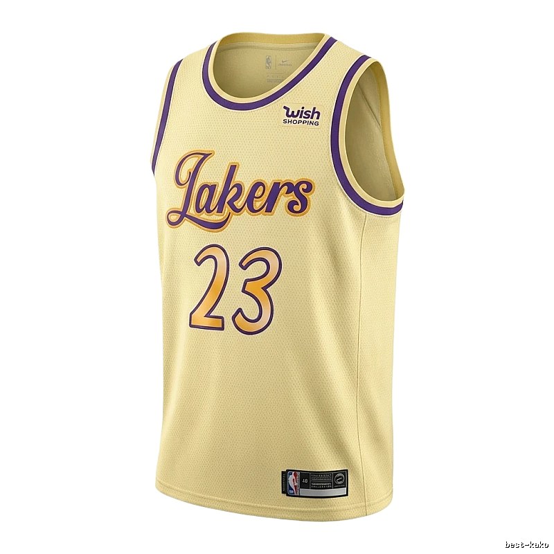 LBJ's No. 23 yellow jersey of the Lakers.